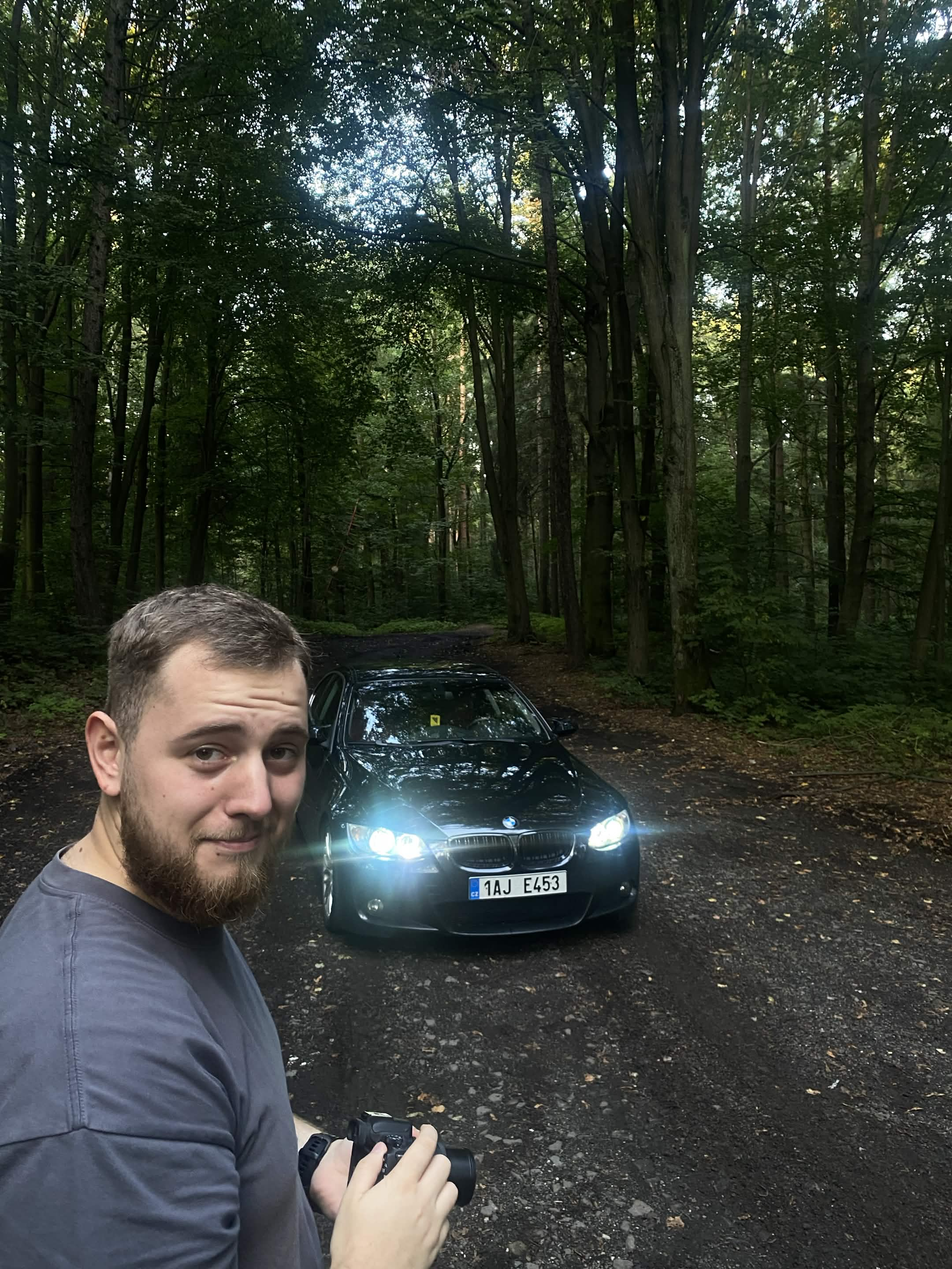 Fotograf Ondra při práci
